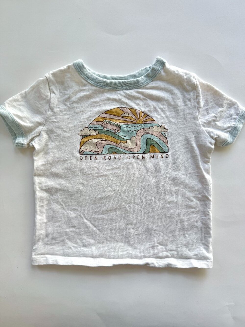 Little Co by Lauren Conrad Kids Retro Van Ringer Tee Sz 4T Organic Cotton